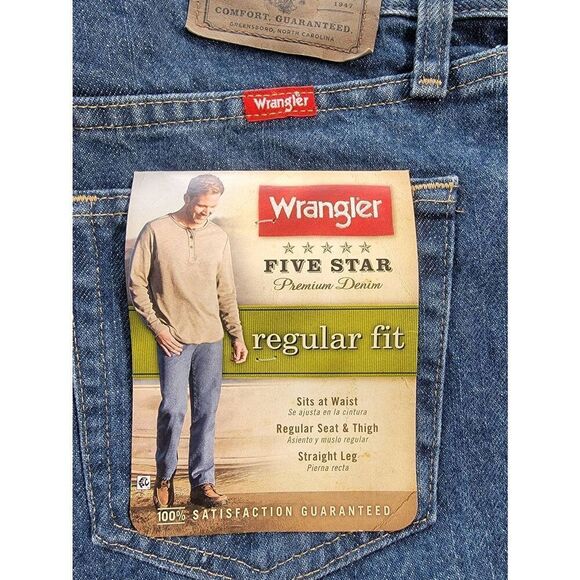 Wrangler five star premium denim regular fit 32x32 Mens - Picture 1 of 4